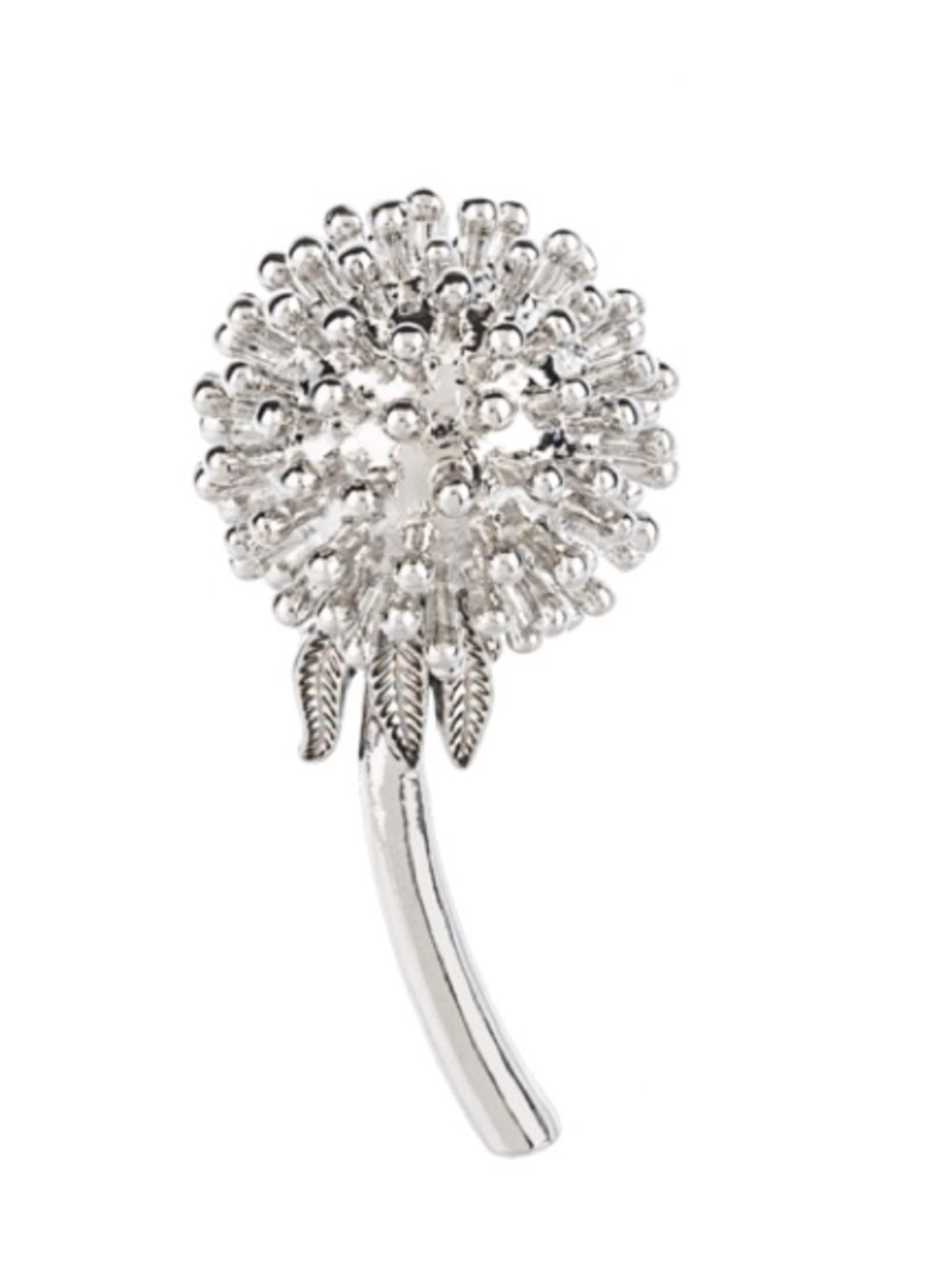 Believe in Possibilities Dandelion Charm Silver Dandelion Floral